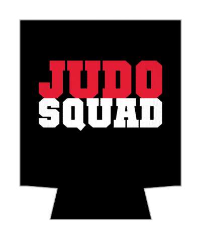 team bold red judo squad stickers, magnet