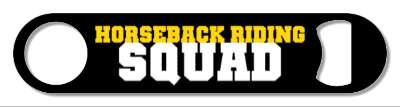 team horseback riding squad orange white black stickers, magnet