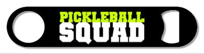 team pickleball squad bold black stickers, magnet