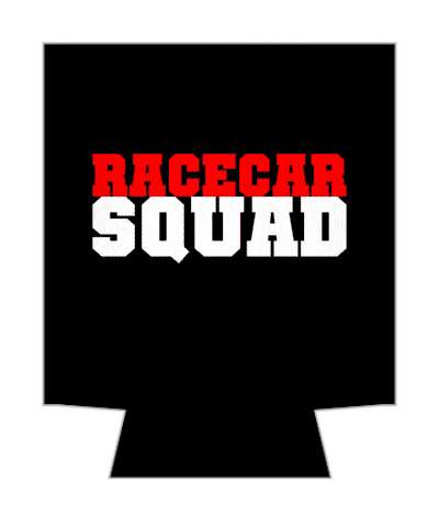 team racing racecar squad bold stickers, magnet