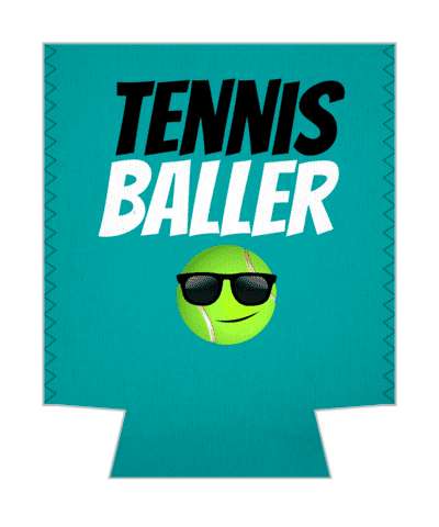 tennis baller tennisball smile face sunglasses stickers, magnet