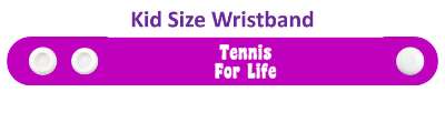 tennis for life dedicated player stickers, magnet