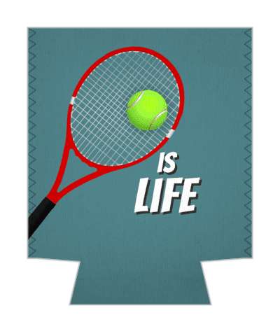 tennis is life racket tennisball stickers, magnet