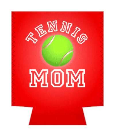 tennis mom tennis ball parent stickers, magnet