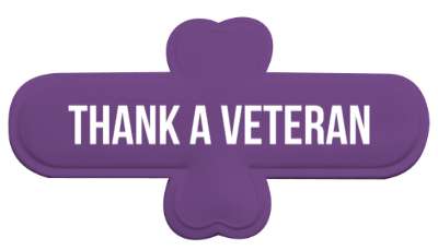 thank a veteran vets day stickers, magnet