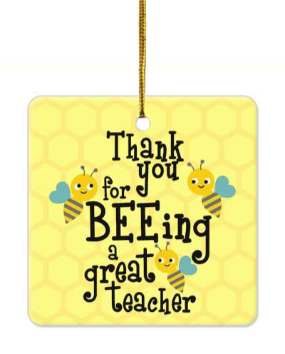 thank you for beeing a great teacher bees cute honeycomb stickers, magnet