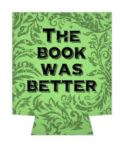 the book was better leafy pattern green stickers, magnet