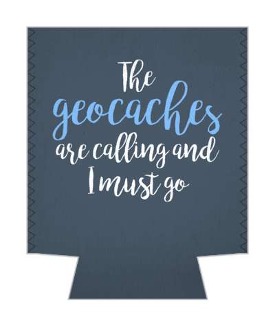 the geocaches are calling and i must go cursive fun saying stickers, magnet