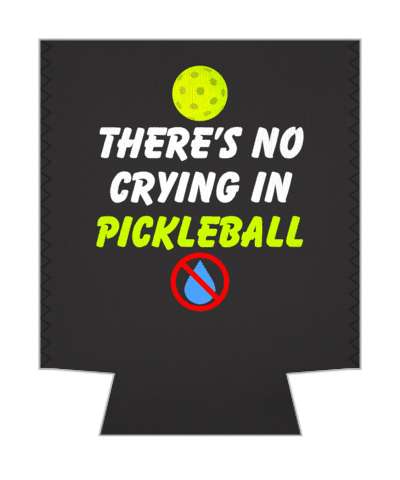 theres no crying in pickleball red slash tear funny stickers, magnet