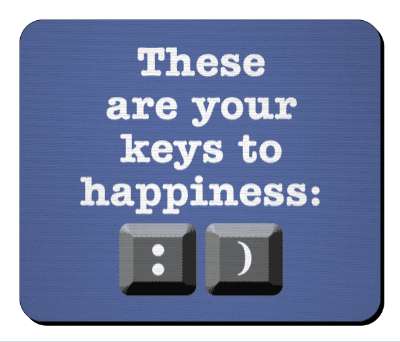 these are your keys to happiness colon closed parenthesis stickers, magnet