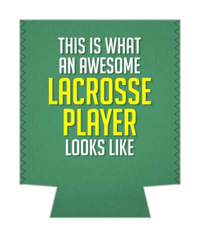this is what an awesome lacrosse player looks like green stickers, magnet