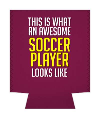 this is what an awesome soccer player looks like plum stickers, magnet