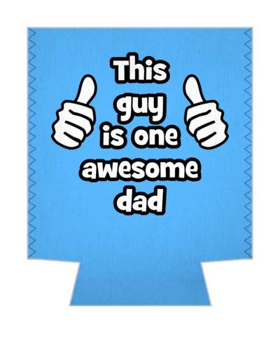 thumbs pointing up this guy is one awesome dad stickers, magnet