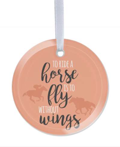 to ride a horse is to fly without wings horse riding stickers, magnet