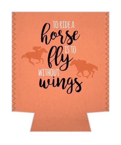 to ride a horse is to fly without wings silhouette horseriding stickers, magnet