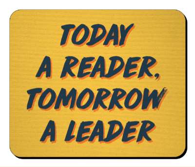 today a reader tomorrow a leader orange reading stickers, magnet