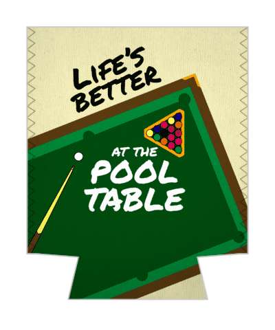 top view lifes better at the pool table stickers, magnet