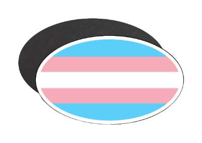 transgender pride flag colors stickers, magnet