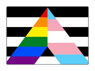 transgender straight ally pride flag lgbt colors vibrant bright stickers, magnet