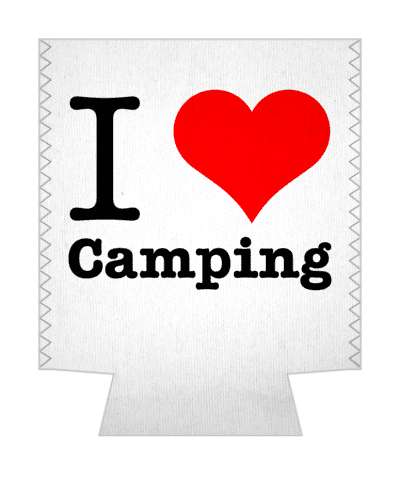 travel i heart love camping stickers, magnet