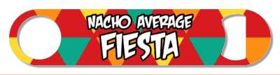 triangles red nacho average fiesta wordplay stickers, magnet