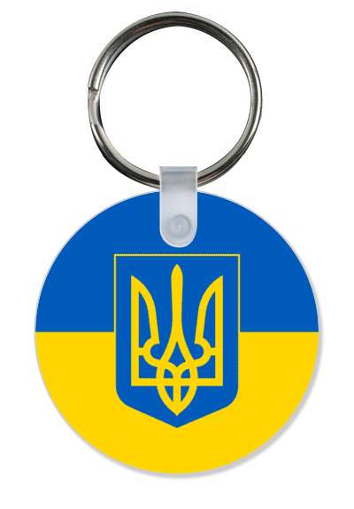 trident coat of arms ukraine flag support colors stickers, magnet