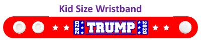 trump 2020 red four white stars wristband