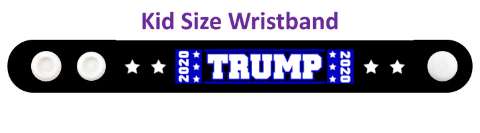 trump 2020 red four white stars wristband