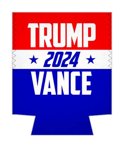 trump 2024 vance president vp gop maga red white blue stickers, magnet