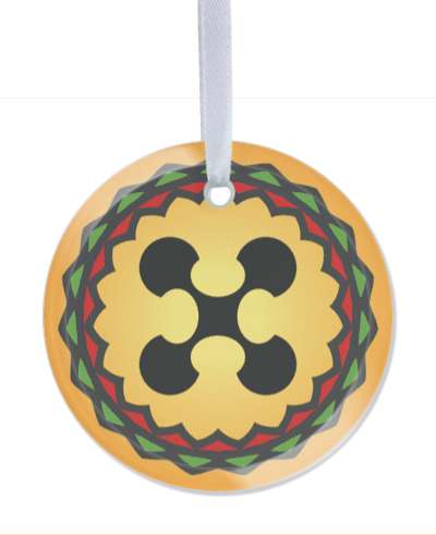 ujima collective work and responsibility kwanzaa symbol traditional orange gradient stickers, magnet