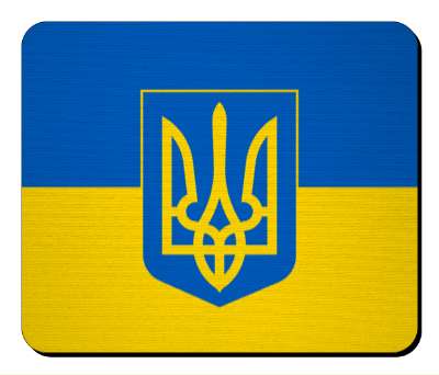 ukraine trident coat of arms support peace stickers, magnet