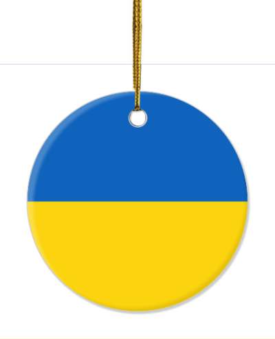 ukranian flag colors support stickers, magnet