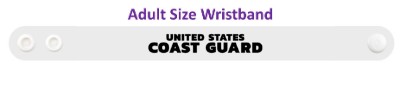 united states coast guard white wristband