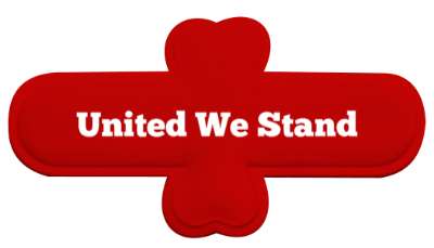 united we stand usa one nation stickers, magnet