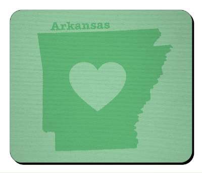 us state heart silhouette arkansas stickers, magnet