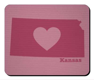 us state heart silhouette kansas stickers, magnet
