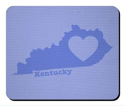 us state heart silhouette kentucky stickers, magnet
