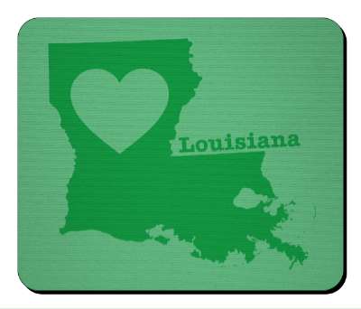 us state heart silhouette louisiana stickers, magnet