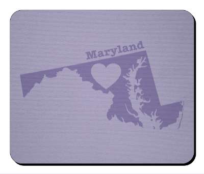 us state heart silhouette maryland stickers, magnet