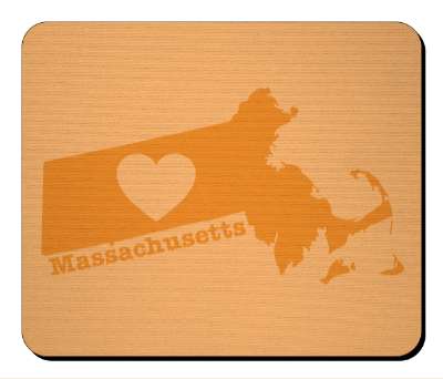 us state heart silhouette massachusetts stickers, magnet