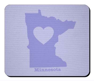 us state heart silhouette minnesota stickers, magnet