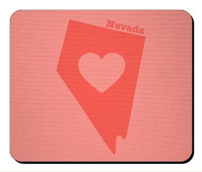 us state heart silhouette nevada stickers, magnet