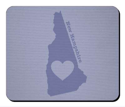 us state heart silhouette new hampshire stickers, magnet