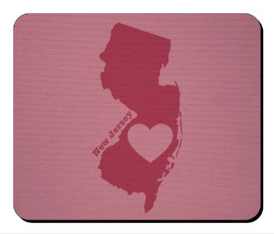 us state heart silhouette new jersey stickers, magnet