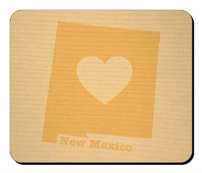 us state heart silhouette new mexico stickers, magnet