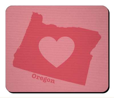 us state heart silhouette oregon stickers, magnet