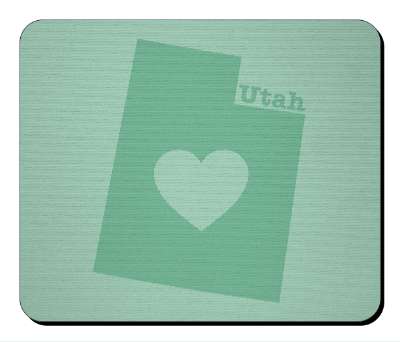 us state heart silhouette utah stickers, magnet