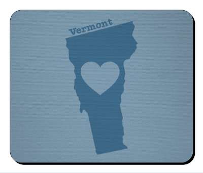 us state heart silhouette vermont stickers, magnet