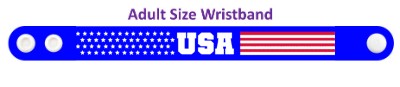 usa flag stars stripes blue wristband