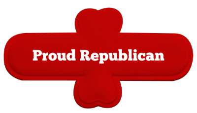 usa proud republican stickers, magnet